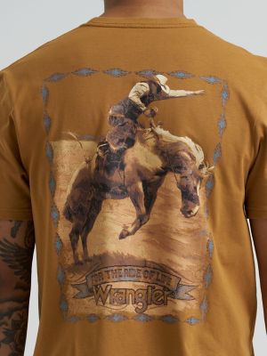 Men's Wrangler Bucking Cowboy Back Graphic T-Shirt