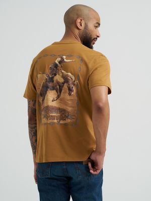 Men's Wrangler Bucking Cowboy Back Graphic T-Shirt