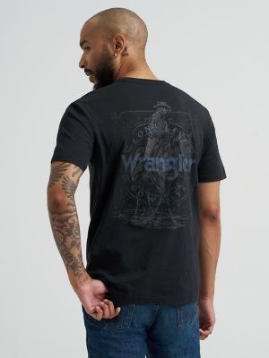 Men's Cowboy Back Graphic T-Shirt