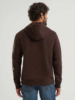 Men's Wrangler® Rope Logo Hoodie in Mole Brown