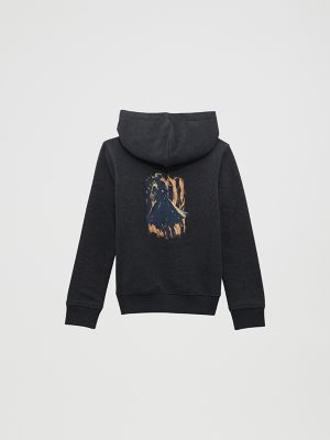 Boy's Western Back Graphic Pullover Hoodie