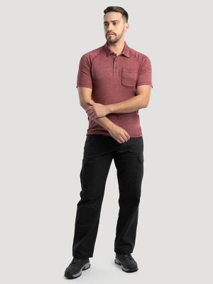 Men's Performance Polo in Ruby Wine