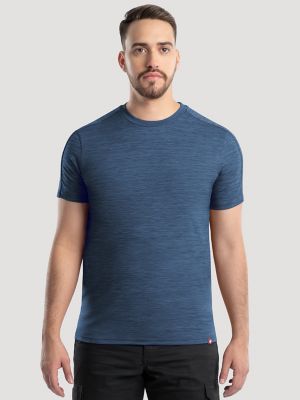 Men's Performance Crew Neck T-Shirt in Estate Blue