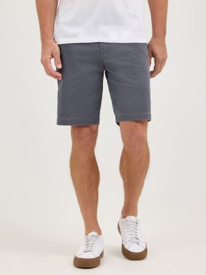 Men's Flat Front Short in Pewter