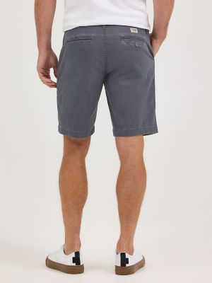 Men's Flat Front Short in Pewter