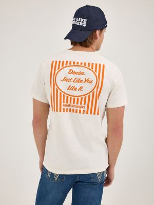 Wrangler x Whataburger Men's Like You Like It T-Shirt in Marshmallow alternative view 3