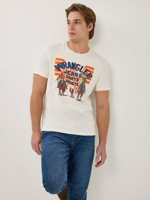 Wrangler x Whataburger Men's Graphic T-Shirt in Marshmallow alternative view 3