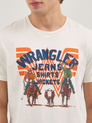 Wrangler x Whataburger Men's Graphic T-Shirt in Marshmallow alternative view 5
