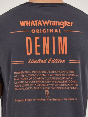 Wrangler x Whataburger Men's Ingredient T-Shirt in Faded Black alternative view 5
