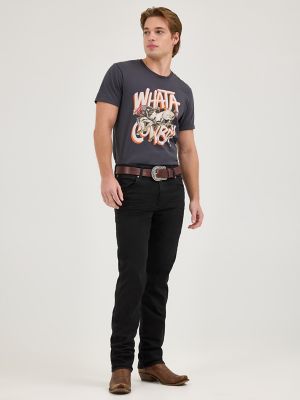 Wrangler x Whataburger Men's Cowboy Graphic T-Shirt in Faded Black alternative view 6