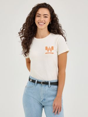 Wrangler x Whataburger Women's Tee in Marshmallow alternative view 3