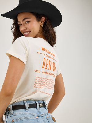 Wrangler x Whataburger Women's Tee in Marshmallow alternative view 5