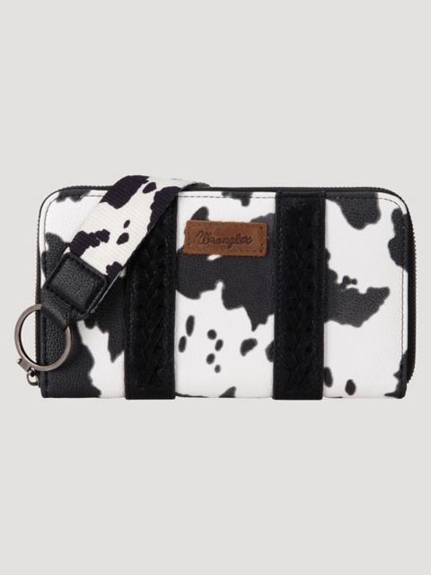 Мужские кошельки Wrangler Cow Print Billfold Wallet
