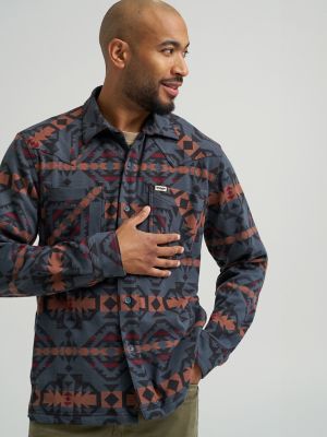 Wrangler ATG™ Men's Campsite Flannel Shirt in Port Royal