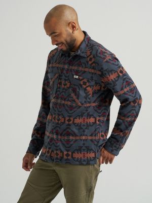Wrangler ATG™ Men's Campsite Flannel Shirt in Port Royal