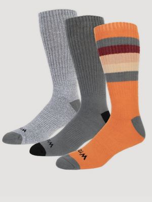 Men's Midweight Crew Socks (3-Pack) from Wrangler - $16.99