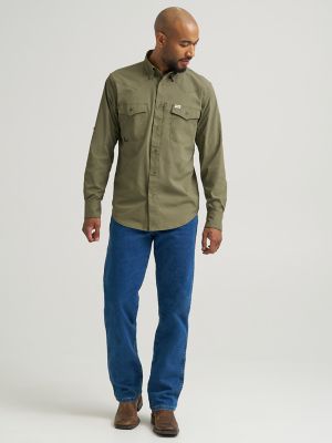 Wrangler All Terrain Gear Men's Technical Shirt in Olivine