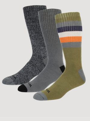 Men's Midweight Crew Socks (3-Pack)