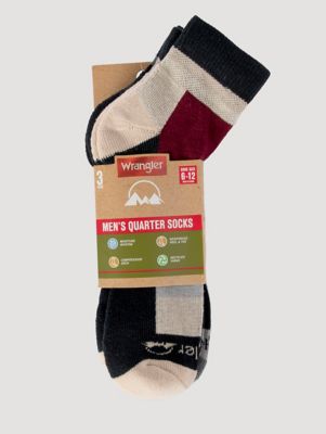 Men's Outdoor Ankle Socks (3-Pack) in Tan/Black