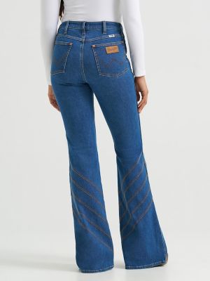Women's High Rise Flare Jean in Carolina