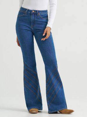 Women's High Rise Flare Jean in Carolina