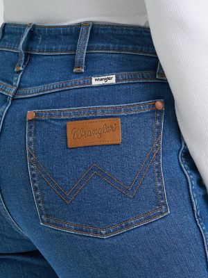 Women's High Rise Stitch Flare Jean in Carolina alternative view 5