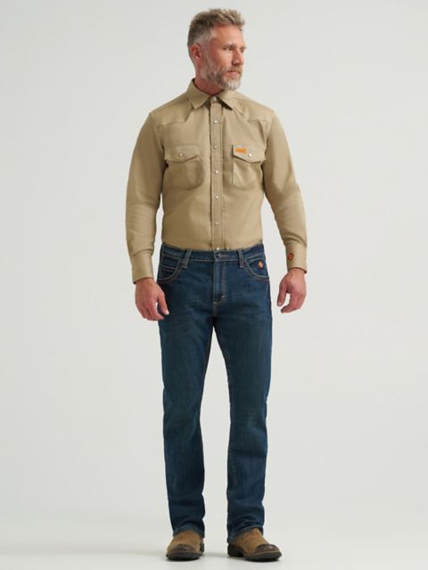 Мужские джинсы Wrangler FR Flame-Resistant Vintage Slim Boot Jean