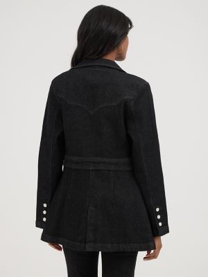 Wrangler® x Yellow Rose by Kendra Scott Fitted Blazer in Black
