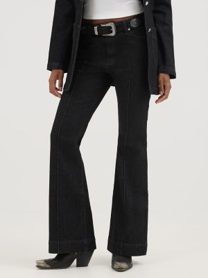 Wrangler® x Yellow Rose by Kendra Scott High Rise Trouser in Black alternative view 2