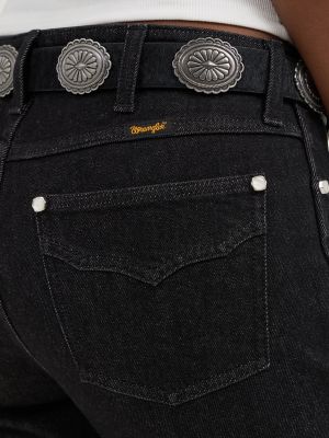Wrangler® x Yellow Rose by Kendra Scott High Rise Trouser in Black alternative view 6