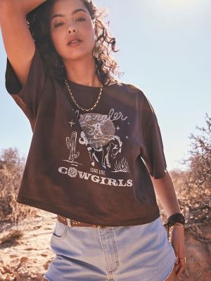 Wrangler® x Yellow Rose by Kendra Scott Boxy Crop Tee