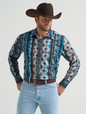 Men's Checotah® Long Sleeve Western Snap Printed Shirt