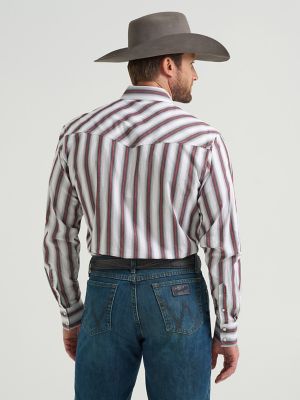 Men's 20X® Competition Advanced Comfort Long Sleeve Two Pocket Western Snap Shirt in Brushpopper Red