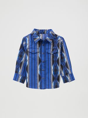 Little Boy's Checotah Long Sleeve Western Snap Shirt | SALE