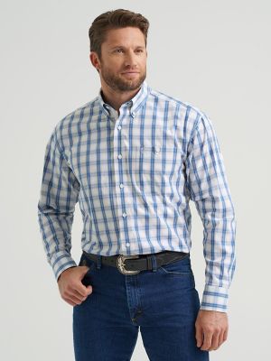 Wrangler® George Strait™ Long Sleeve Button Down One Pocket Shirt