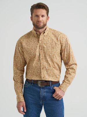 Wrangler® George Strait™ Long Sleeve Button Down One Pocket Shirt
