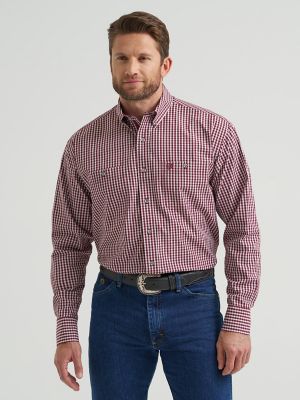 Wrangler® George Strait™ Long Sleeve Button Down Two Pocket Shirt