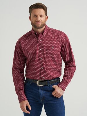 Wrangler® George Strait™ Long Sleeve Button Down One Pocket Shirt
