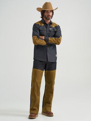Filson x Wrangler Two-Tone Adventure Jean in Indigo/Tan