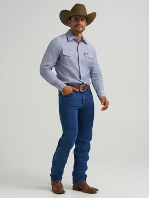 Cowboy Cut&reg;  Long Sleeve Western Snap Chambray Work Shirt