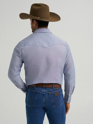 Cowboy Cut&reg;  Long Sleeve Western Snap Chambray Work Shirt