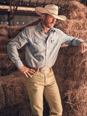 Cowboy Cut® Long Sleeve Western Snap Chambray Work Shirt | SHIRTS