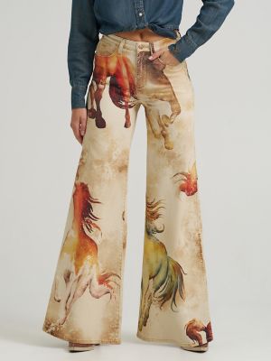 Wrangler x Lainey Wilson Horse Cheeky Wide Leg Jean