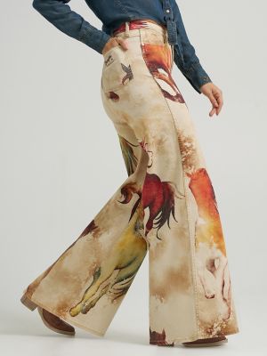 Wrangler x Lainey Wilson Horse Cheeky Wide Leg Jean in Wild Horses alternative view 5