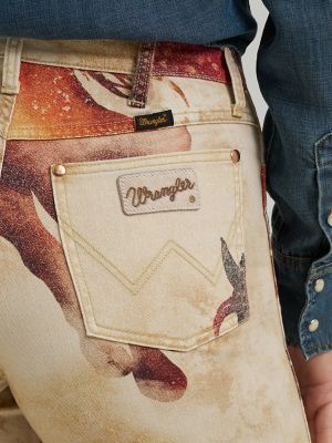 Wrangler x Lainey Wilson Horse Cheeky Wide Leg Jean in Wild Horses alternative view 7