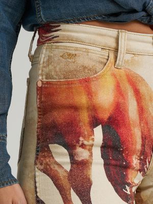 Wrangler x Lainey Wilson Horse Cheeky Wide Leg Jean in Wild Horses alternative view 8