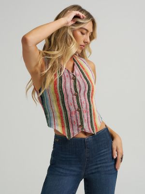 Wrangler x Lainey Wilson Rodeo Ben Jacquard Vest in Jacquard