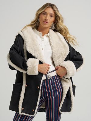 Wrangler x Lainey Wilson The Iconic Lainey Coat in Washed Black