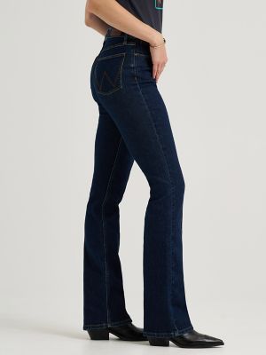 Jeans Bootcut Wrangler Per Donna - Denim Comfort Stretch, Effetto Bleached, Stile Anni 90