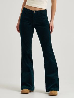 【INCHANT ME】Corduroy Flared Long One Piece Amazon.com: Women Corduroy Flare Pants Elastic High Waist
